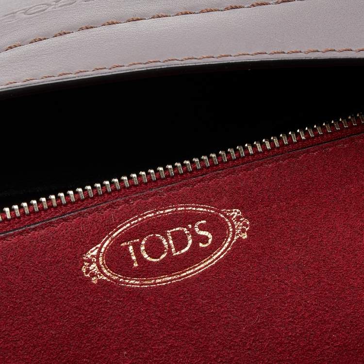 Pre Owned Tod's Multicolor Leather Wave Top Handle Bag