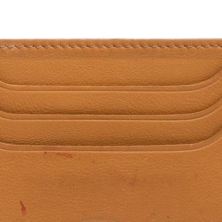 Pre Owned Tod's Tan Leather Card Holder