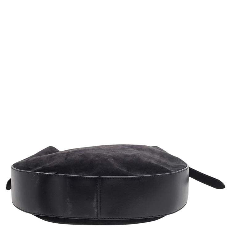 Pre Owned Tod's Black Suede and Leather Hobo