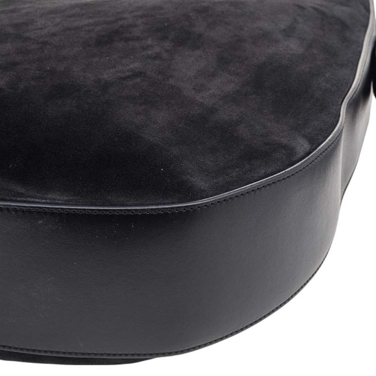 Pre Owned Tod's Black Suede and Leather Hobo