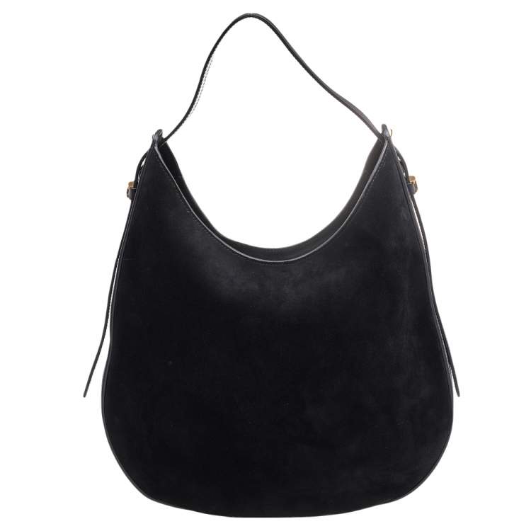 Pre Owned Tod's Black Suede and Leather Hobo