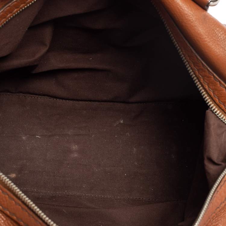 Pre Owned Tod's Brown Leather Restyline Satchel