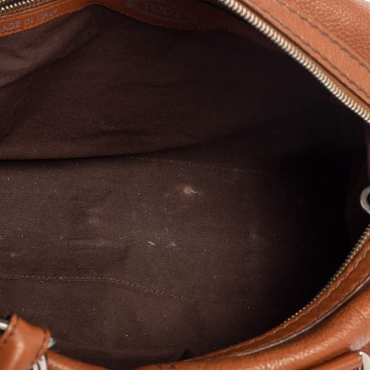 Pre Owned Tod's Brown Leather Restyline Satchel