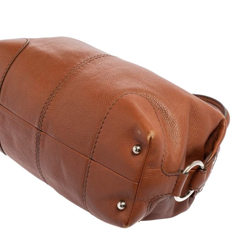 Pre Owned Tod's Brown Leather Restyline Satchel