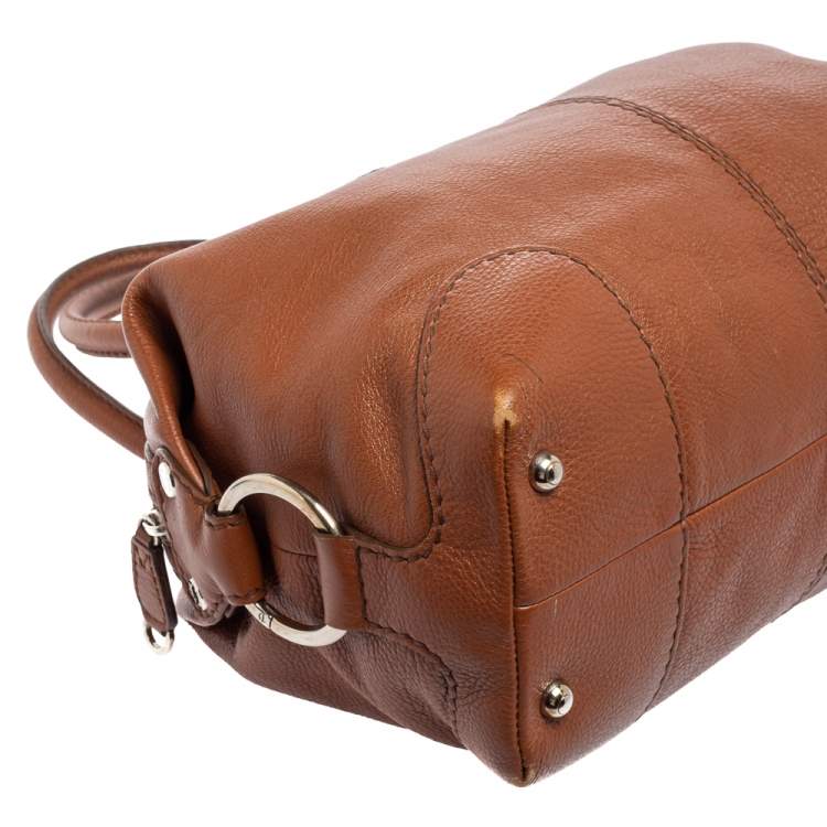 Pre Owned Tod's Brown Leather Restyline Satchel