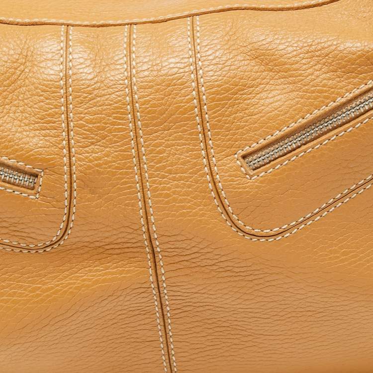 Pre Owned Tod's Beige Leather Miky Shoulder Bag