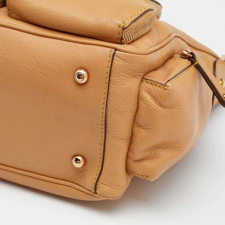 Pre Owned Tod's Beige Leather Multi Pocket Satchel