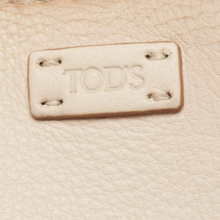 Pre Owned Tod's Powder Pink Leather Tote