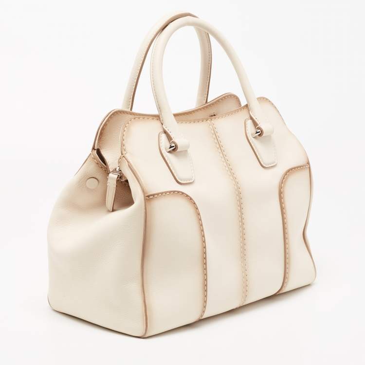 Pre Owned Tod's Powder Pink Leather Tote