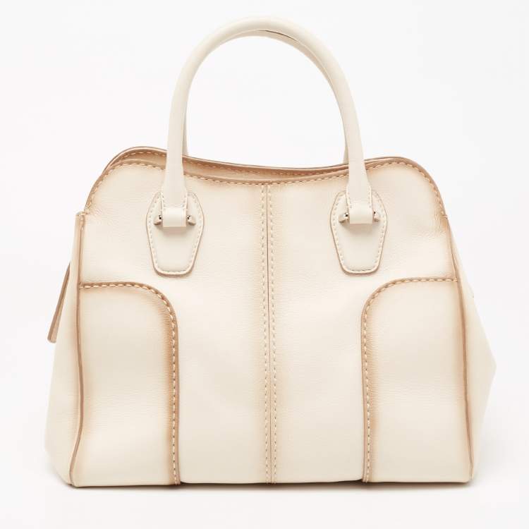 Pre Owned Tod's Powder Pink Leather Tote