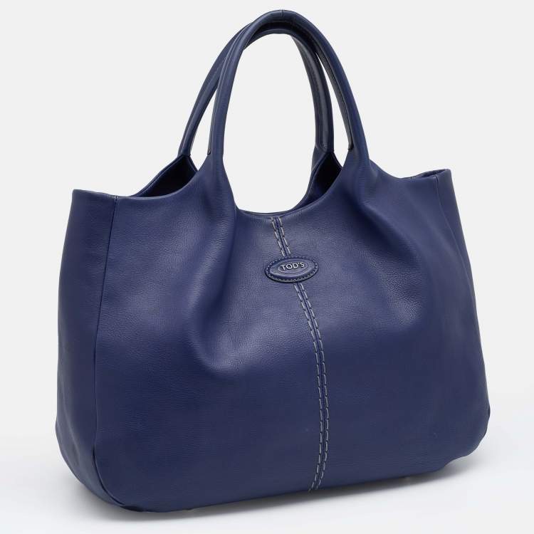 مملوكة مسبقًا Tod's Blue Leather Tote