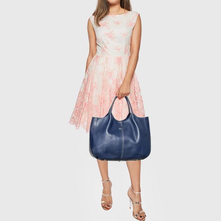مملوكة مسبقًا Tod's Blue Leather Tote