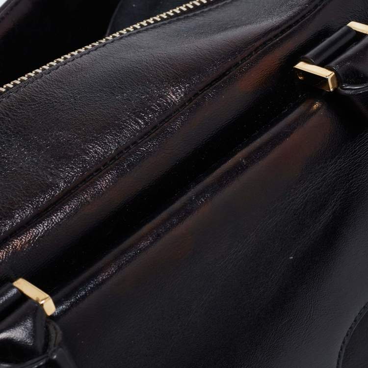 Pre Owned Tod's Black Leather Front Pocket Satchel