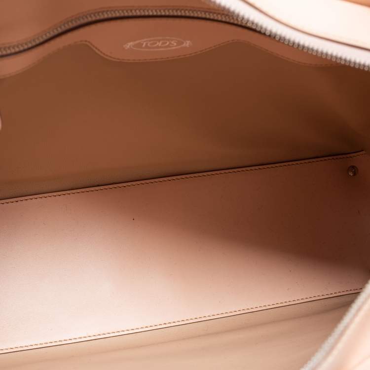 Pre Owned Tod's Dusty Pink Leather Classic D-Bag Tote