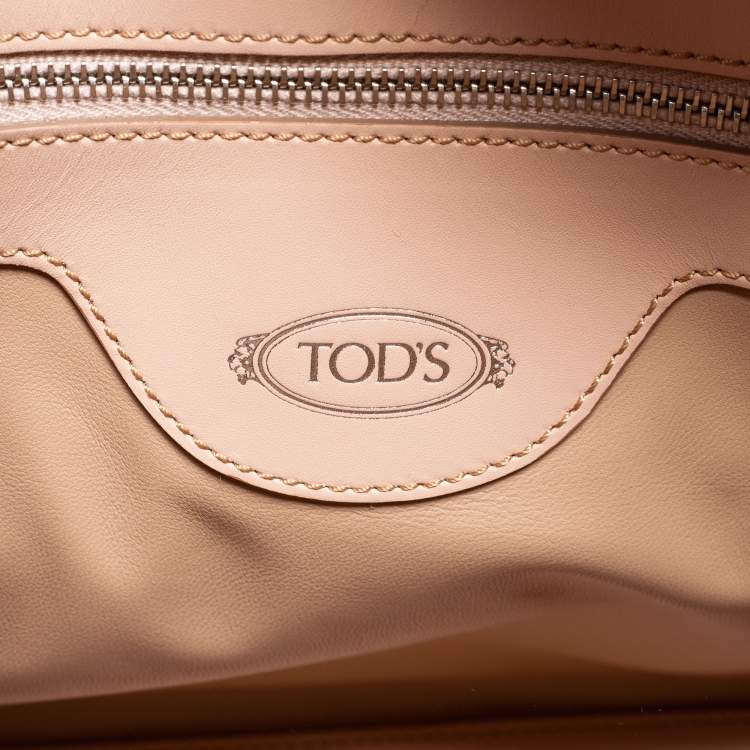 Pre Owned Tod's Dusty Pink Leather Classic D-Bag Tote