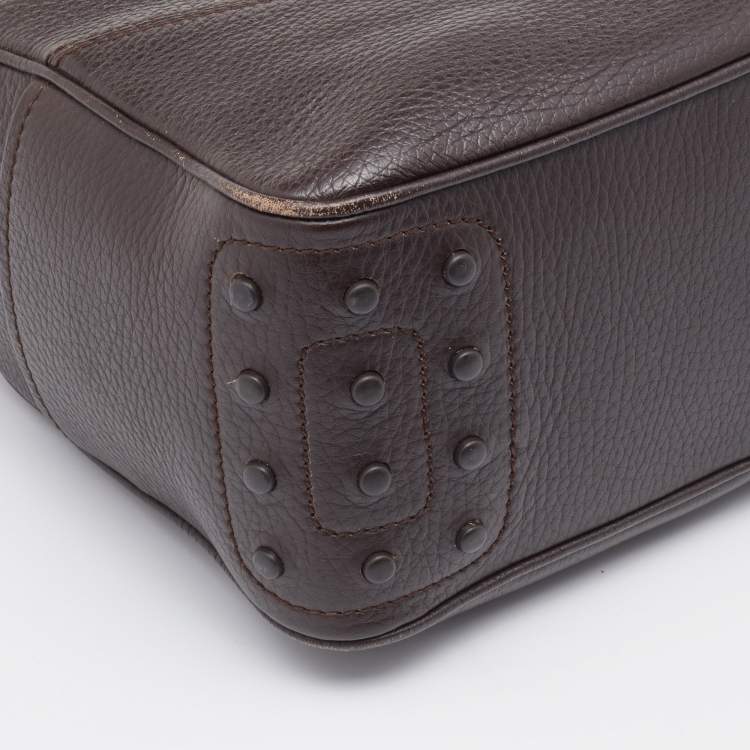 Pre Owned Tod's Dark Brown Leather Micky Hobo