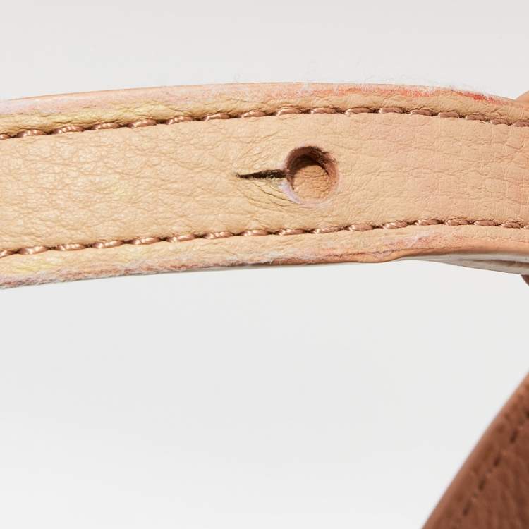مملوكة مسبقًا Tory Burch Peach Leather Amanda Hobo