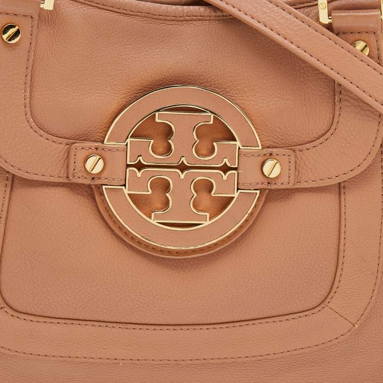 مملوكة مسبقًا Tory Burch Peach Leather Amanda Hobo