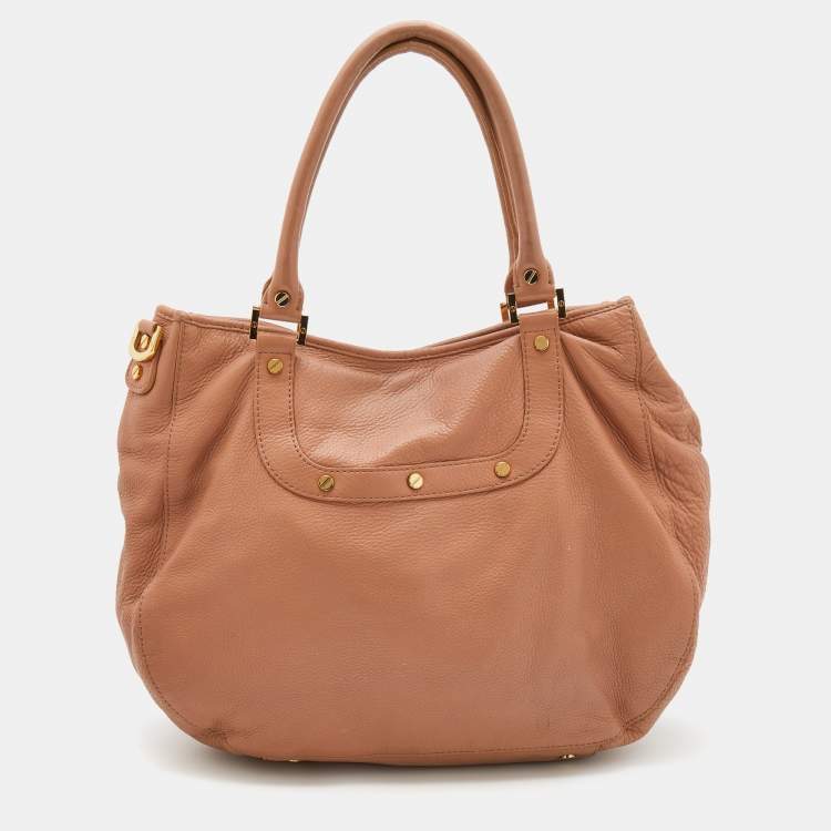 مملوكة مسبقًا Tory Burch Peach Leather Amanda Hobo