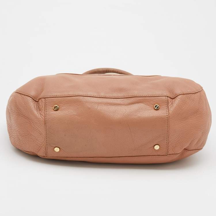 مملوكة مسبقًا Tory Burch Peach Leather Amanda Hobo