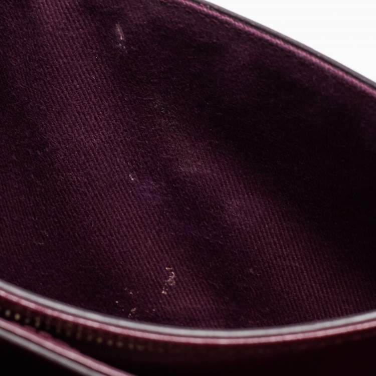 Pre Owned Tod's Purple/White Leather Flap Crossbody Bag