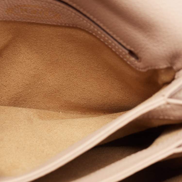 Pre Owned Tod's Beige Leather Crossbody Bag