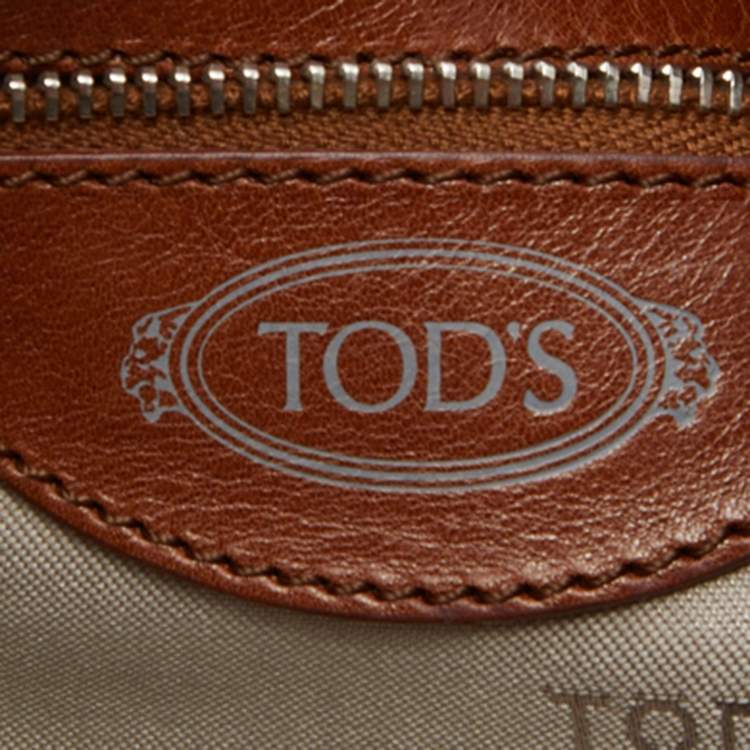 Pre Owned Tod's Brown Leather Slouchy Hobo