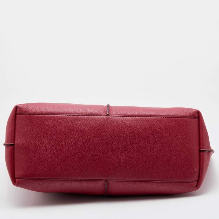 Pre Owned Tod's Pink Leather Medium Joy Shopper Tote