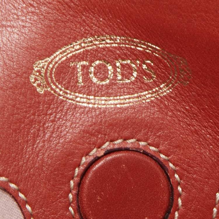Pre Owned Tod's Tri Color Leather D-Cube Tote