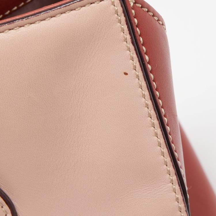 Pre Owned Tod's Tri Color Leather D-Cube Tote