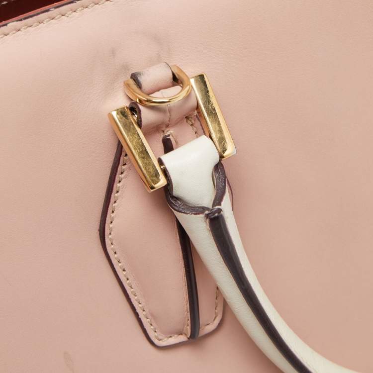 Pre Owned Tod's Tri Color Leather D-Cube Tote