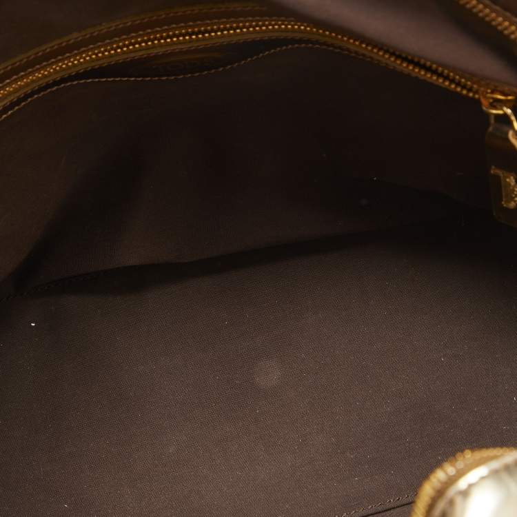 Pre Owned Tod's Gold Patent Leather Dome Bag