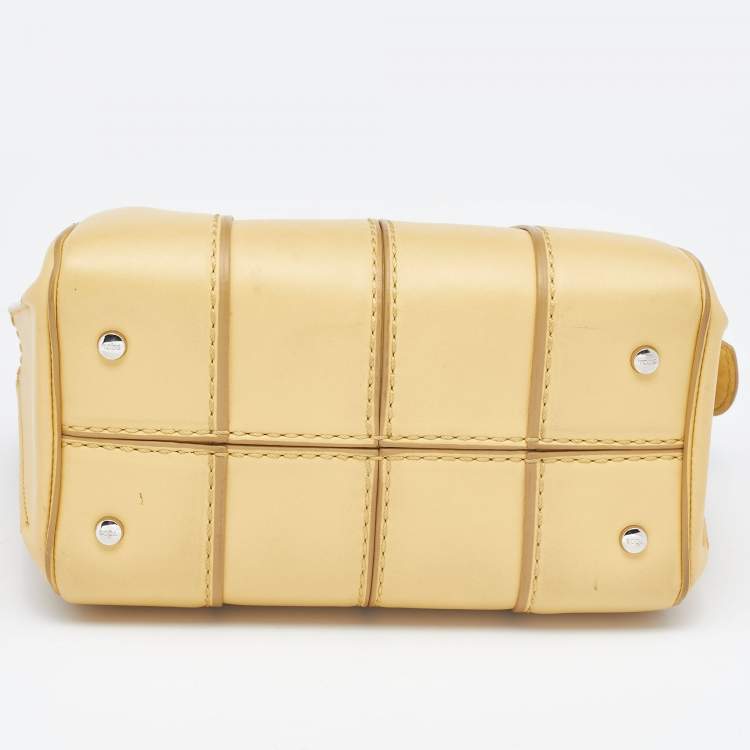 Pre Owned Tod's Yellow Leather Micro Sella Satchel