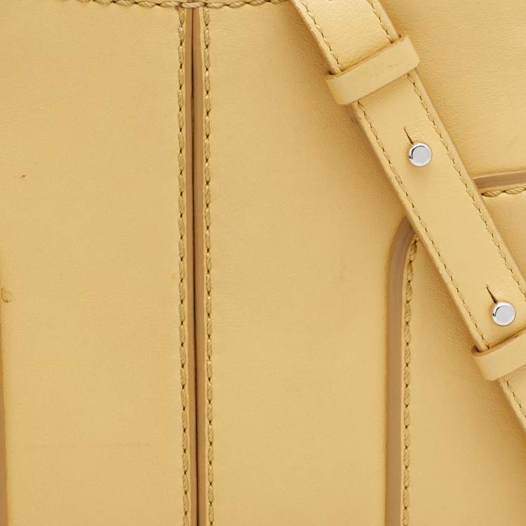 Pre Owned Tod's Yellow Leather Micro Sella Satchel