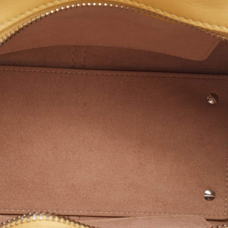 Pre Owned Tod's Yellow Leather Micro Sella Satchel