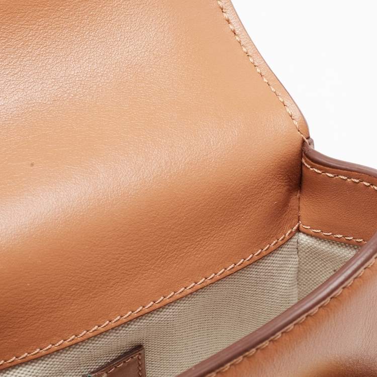 Pre Owned Tod's Tan Leather Mini kate Crossbody Bag