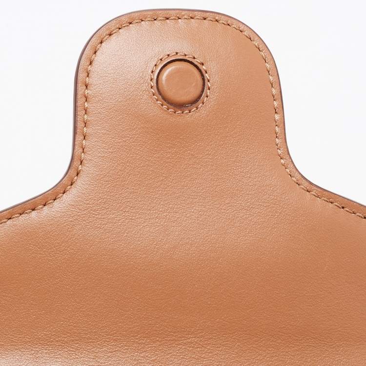 Pre Owned Tod's Tan Leather Mini kate Crossbody Bag