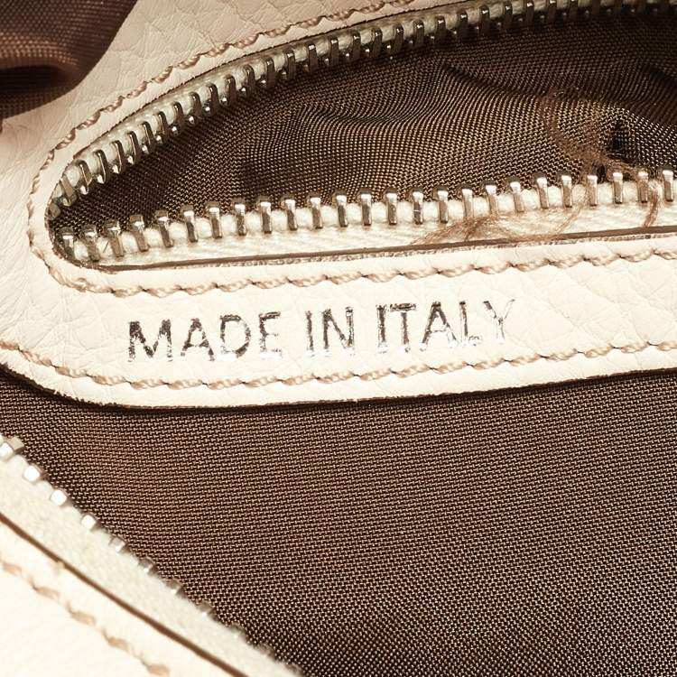 Pre Owned Tod's Beige Leather Miky Hobo
