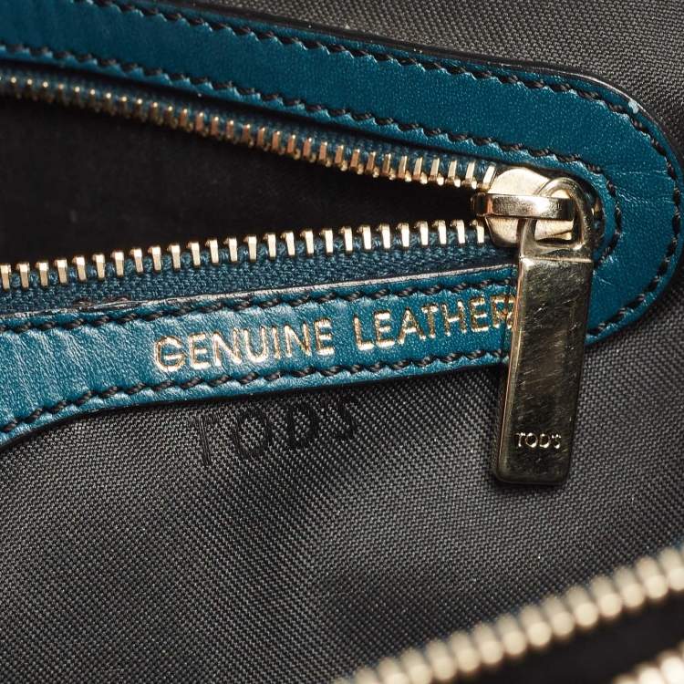 Pre Owned Tod's Green Leather Small D-Styling Shopper Tote