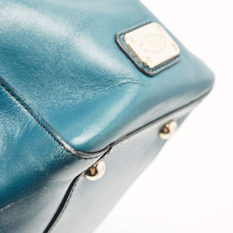 Pre Owned Tod's Green Leather Small D-Styling Shopper Tote