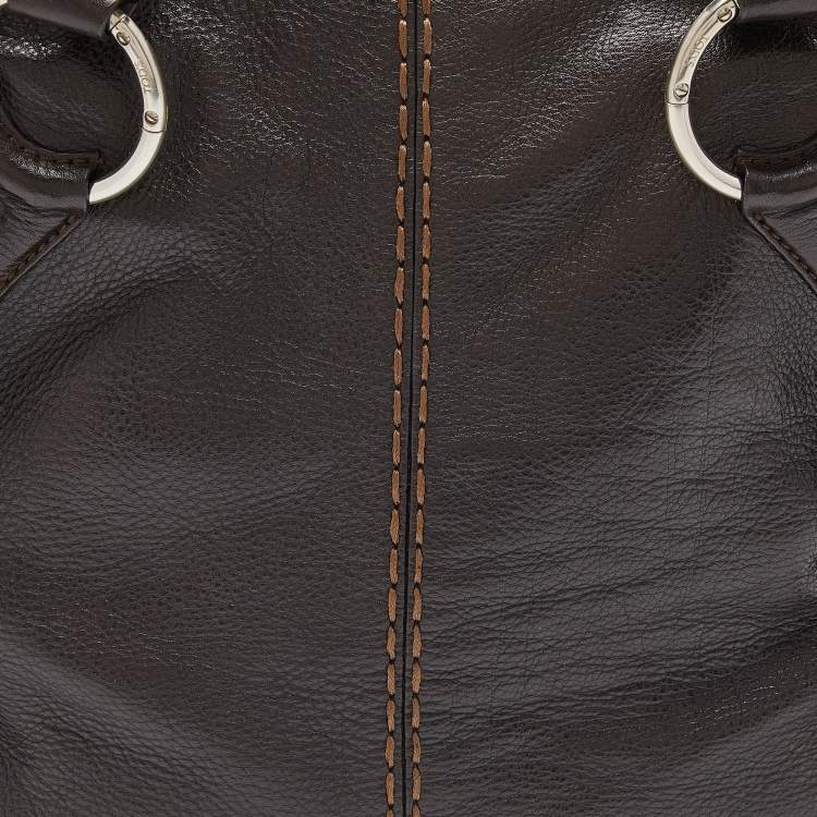 مملوكة مسبقًا Tod's Dark Brown Leather Bowler Bag 