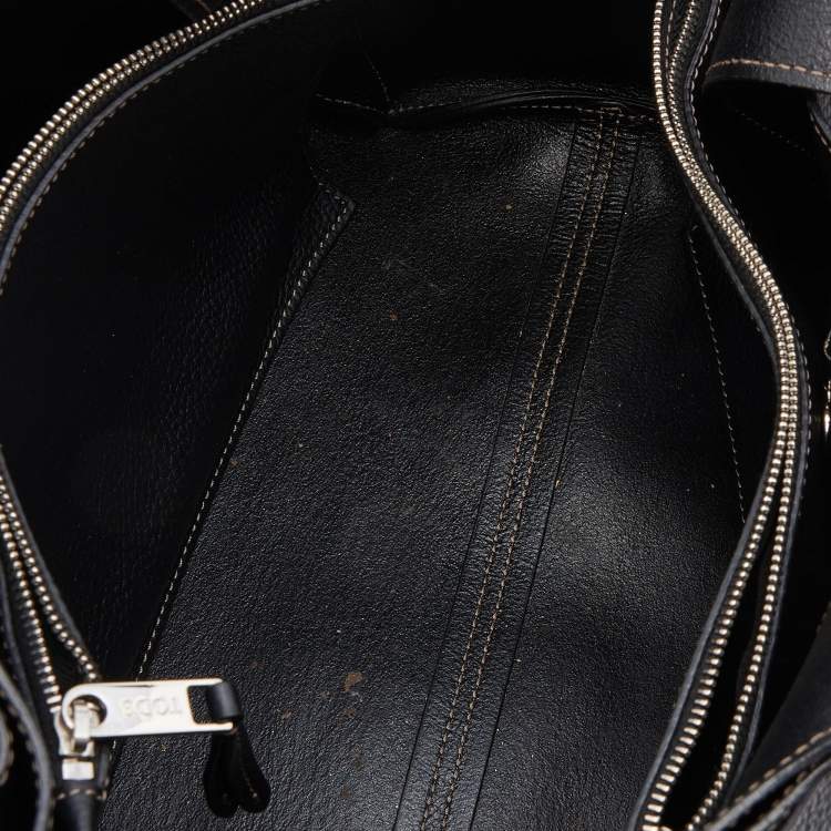Pre Owned Tod's Black Leather Tote