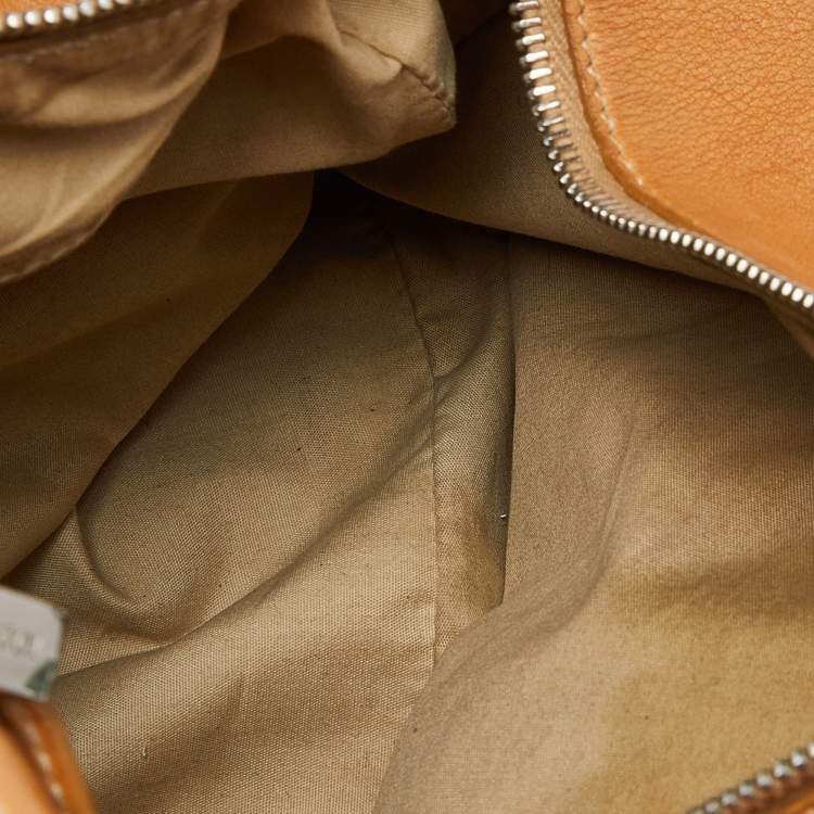 Pre Owned Tod's Tan Leather Miky Shoulder Bag