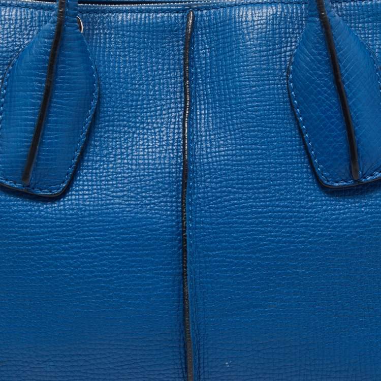 Pre Owned Tod's Blue Leather Small D-Styling Shopper Tote