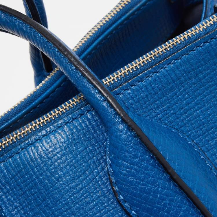 Pre Owned Tod's Blue Leather Small D-Styling Shopper Tote