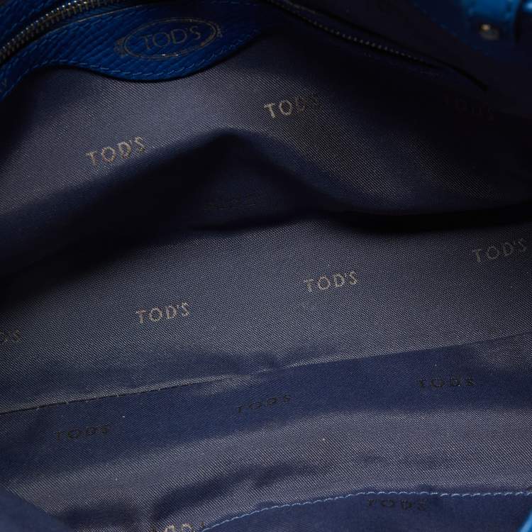 Pre Owned Tod's Blue Leather Small D-Styling Shopper Tote