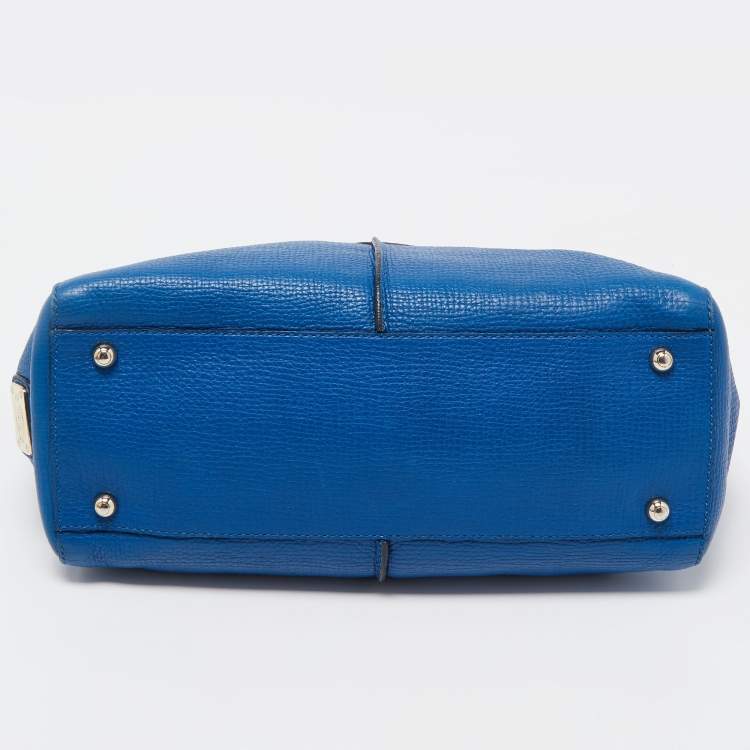 Pre Owned Tod's Blue Leather Small D-Styling Shopper Tote