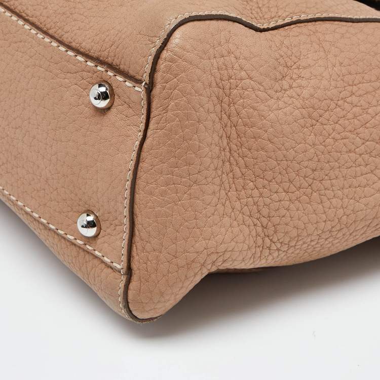 Pre Owned Tod's Beige Leather Front Pocket Tote