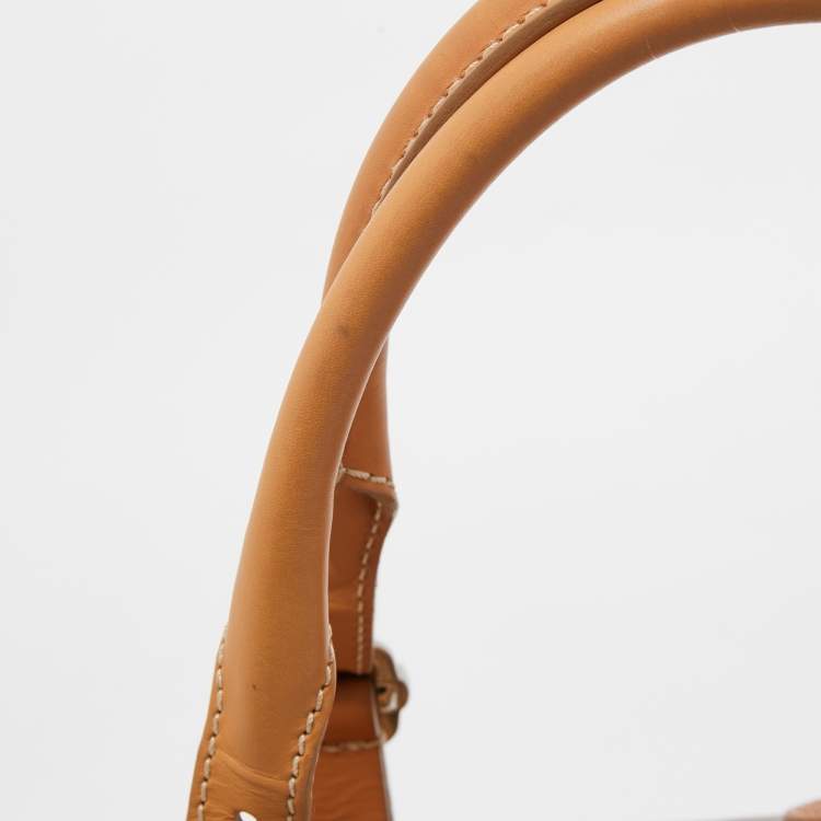 Pre Owned Tod’s Brown/Beige Coated Canvas and Leather G-Bag Easy Sacca Satchel