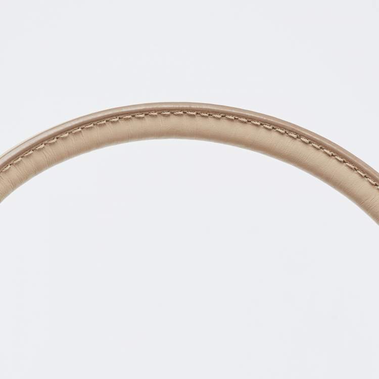 Pre Owned Tod's Beige Leather Zip Satchel